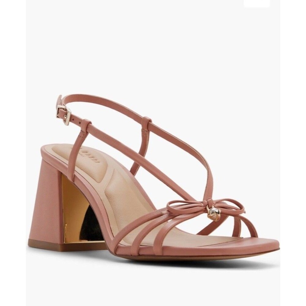New Ted Baker Eliza Slingback Sandal Dark Rose Us 9.5 Leather Heels Women Shoes
